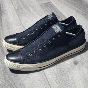 Converse Chuck Taylor CTAS Burnished Black John Varvatos  Slip On Shoes Mens 12